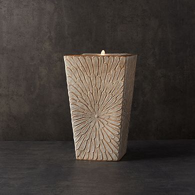 Ceramic Pool Fountain With Tapered Design 22.25"h