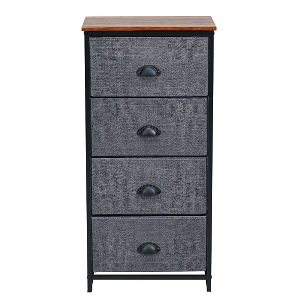 Chest Storage Tower Side Table Display Storage With 4 Drawers