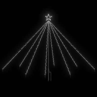 Led Christmas Waterfall Tree Lights, Water-resistant, Enchanting Indoor And Outdoor Holiday Displays