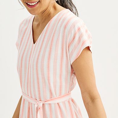 Women's Croft & Barrow® Short Sleeve Fit & Flare Dress