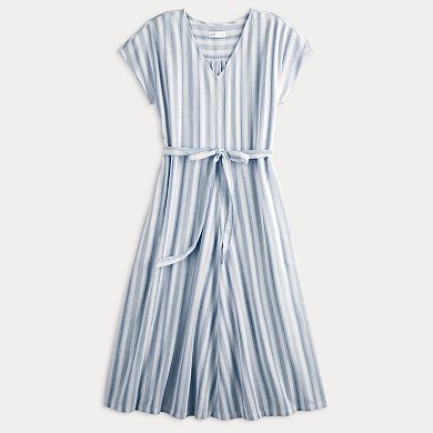 Women's Croft & Barrow® Short Sleeve Fit & Flare Dress