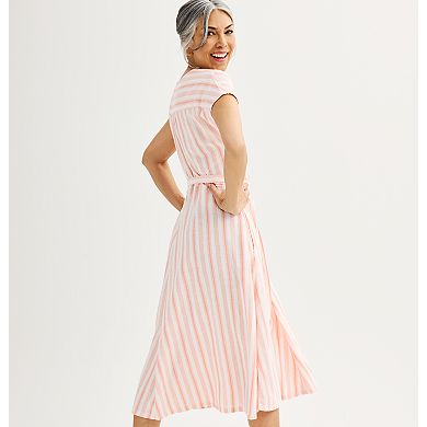 Women's Croft & Barrow® Short Sleeve Fit & Flare Dress