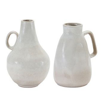 Ceramic Jug Vase (set Of 2)