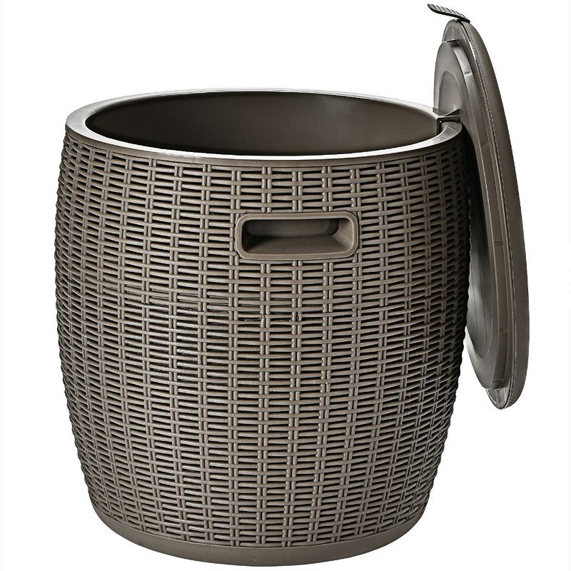 Rattan ice bucket discount stool