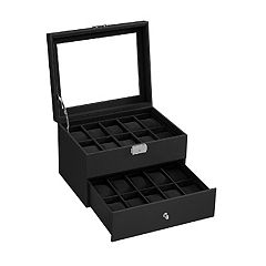 Watch Box Organizer Case, 10 Slots Men Women Display Holder