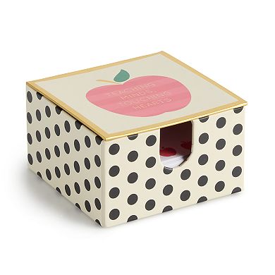 Punch Studio "Teaching Minds, Touching Hearts" Apple Memo Box