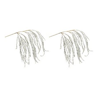 Hanging Tinsel Branch (set of 2)