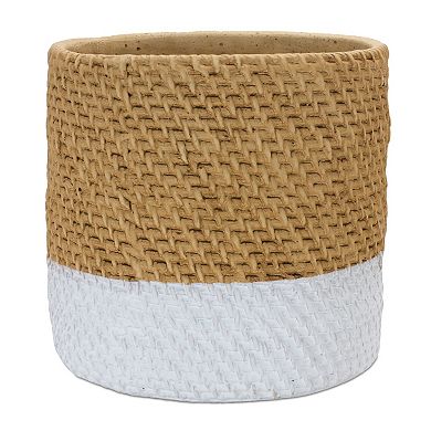 Woven Stone Planter (set of 2)