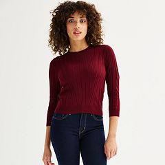 Kohls womens red sweater hotsell