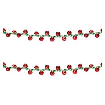 Sleigh Bell String Garland (Set of 2)