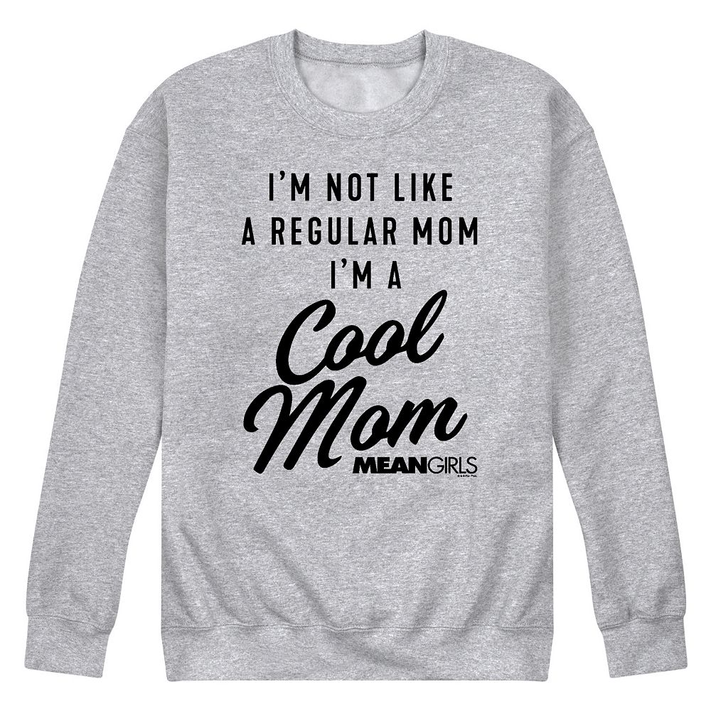 Mother Cool Mom Reversible Heather Grey Mock Neck Sweatshirt