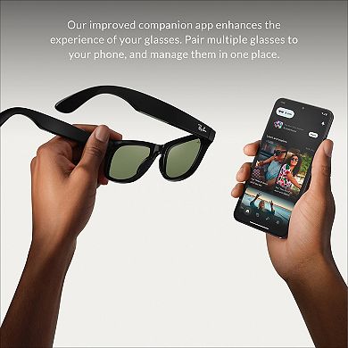 Ray-Ban Meta Smart Glasses Wayfarer 0RW4006 50mm Square Sunglasses