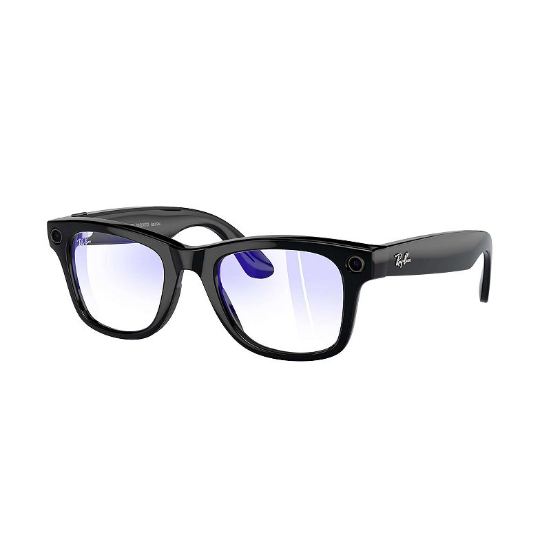 EAN 8056597988377 product image for Ray-Ban Meta Smart Wayfarer 0RW4006 50mm Square Sunglasses, Shiny Black | upcitemdb.com