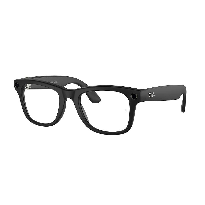 EAN 8056597988414 product image for Ray-Ban Meta Wayfarer 0RW4008 53mm Large Square Sunglasses, Matte Black | upcitemdb.com