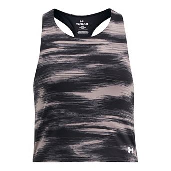 Girls 7-16 Under Armour Motion Printed Crop Tank
