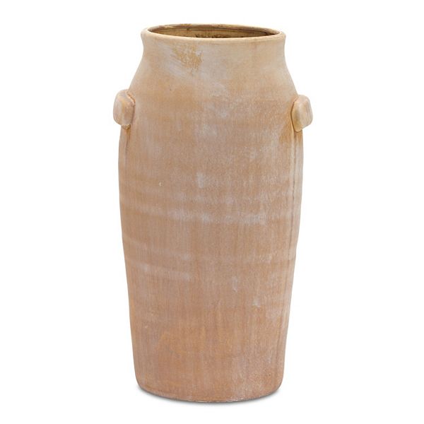 Terra Cotta Vase With Handles 15.5