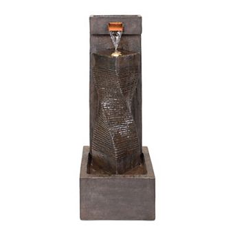 Stone Cascading Wall Fountain 33.5"h
