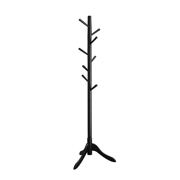 Coat Rack Free Standing Solid Wood Coat Stand Hall Coat Tree With 8 Hooks For Coats