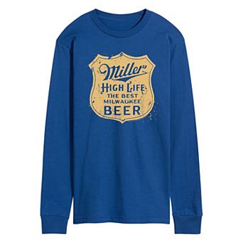 Men's Miller High Life Vintage Crest Long Sleeve Graphic Tee