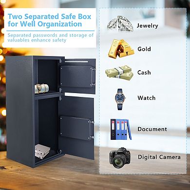Digital Safe Box With 2 Doors