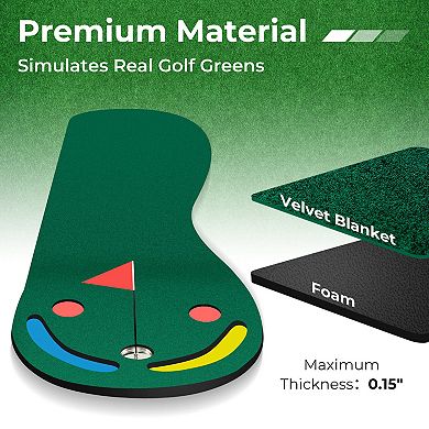 Golf Putting Green Set For Indoor Outdoor Use