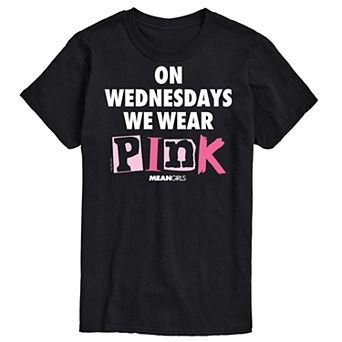 Men's Mean Girls Wednesdays We Wear Pink Graphic Tee