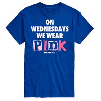 Men's Mean Girls Wednesdays We Wear Pink Graphic Tee