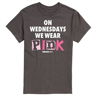 Men's Mean Girls Wednesdays We Wear Pink Graphic Tee