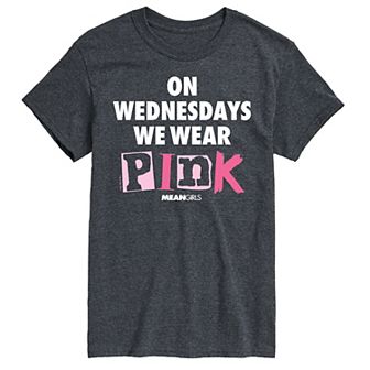 Men's Mean Girls Wednesdays We Wear Pink Graphic Tee