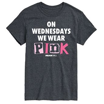 Men's Mean Girls Wednesdays We Wear Pink Graphic Tee