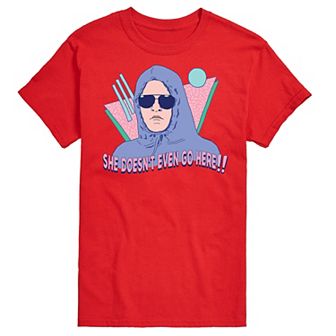 Men's Mean Girls She Doesn't Even Go Here Graphic Tee