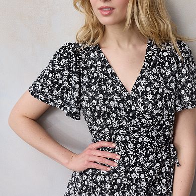 Petite LC Lauren Conrad Modern Wrap Mini Dress