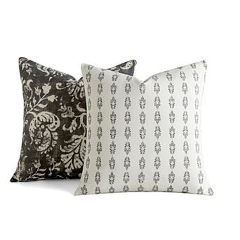 Urban Loft's 2-pack Cotton Slub Decor Throw Pillows In Antique Floral