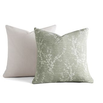Urban Loft's 2-pack Cotton Slub Decor Throw Pillows In Antique Floral