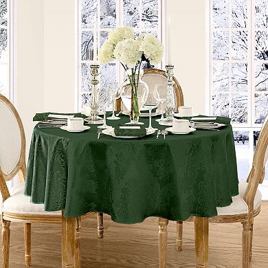 Elrene Home Fashions Barcelona Jacquard Damask Round Tablecloth