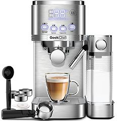 HOMCOM Espresso Machine with Milk Frother Wand, 15-Bar Pump Coffee Maker  with 1.5L Removable Water Tank for Espresso, Latte and Cappuccino