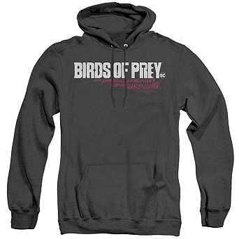 Birds Of Prey Horizontal Logo Adult Heather Hoodie