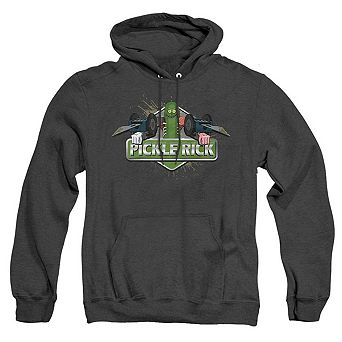 Rick And Morty Pickle Rick Adult Heather Hoodie