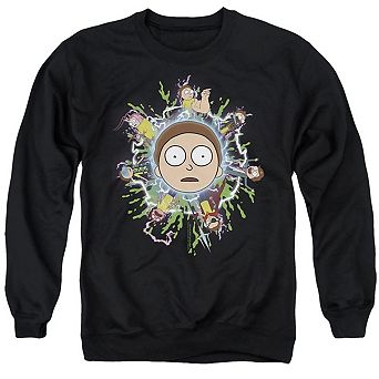 Rick And Morty Multiple Morty Adult Crewneck Sweatshirt