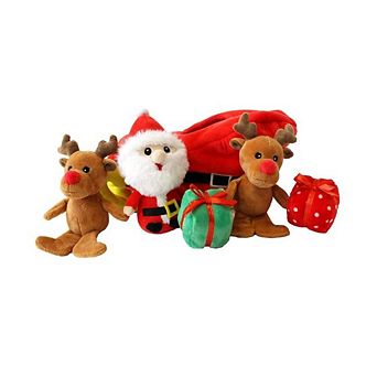 Midlee Santa Sleigh Find A Toy Christmas Dog Toy