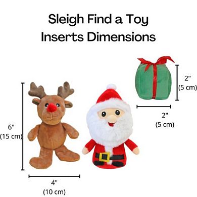 Midlee Santa Sleigh Find A Toy Christmas Dog Toy