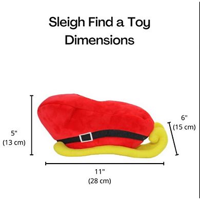 Midlee Santa Sleigh Find A Toy Christmas Dog Toy