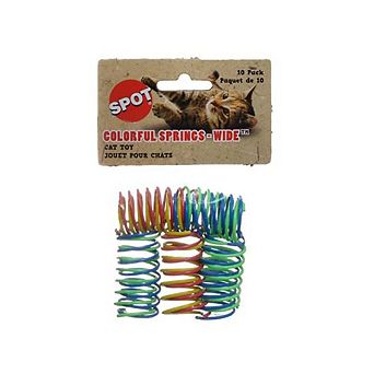 Spot Wide & Colorful Springs Cat Toy - 10 Pack