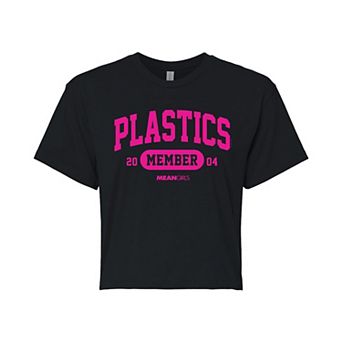 Juniors' Mean Girls Plastics Member Cropped Tee