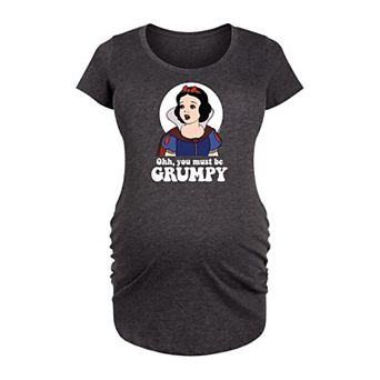 Disney Princess Snow White Maternity You Must Be Grumpy Graphic Tee