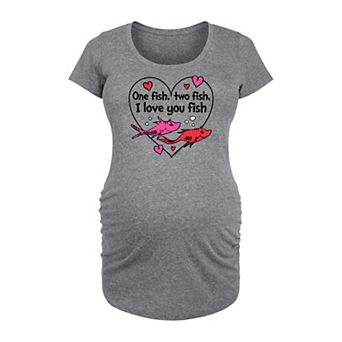 Maternity Dr. Seuss I Love You Fish Graphic Tee