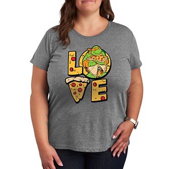 Plus Size Teenage Mutant Ninja Turtles Love Graphic Tee