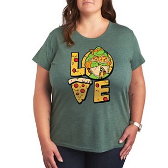 Plus Size Teenage Mutant Ninja Turtles Love Graphic Tee