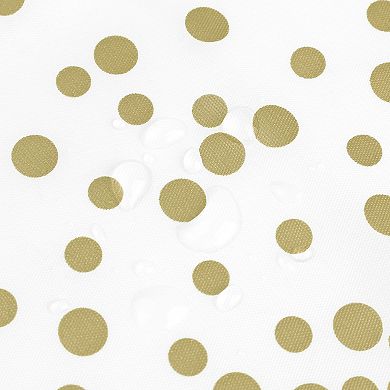 Disposable Plastic Rectangle Printed Gold Domes Dining Parties Table Covers 6 Pcs, 54" X 108"