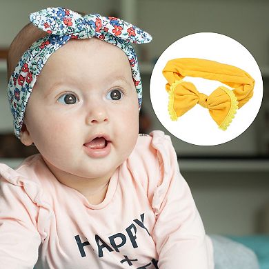 Bow Headband Fashion Cute Cotton Hair Band for Teenager 6.3 Inch